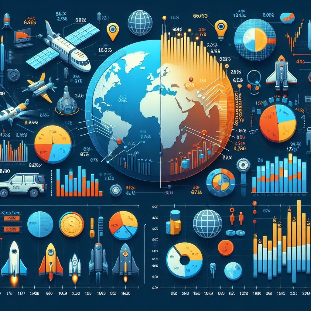 Image presenting relation between Space Exploration agencies and Stock exchanges.